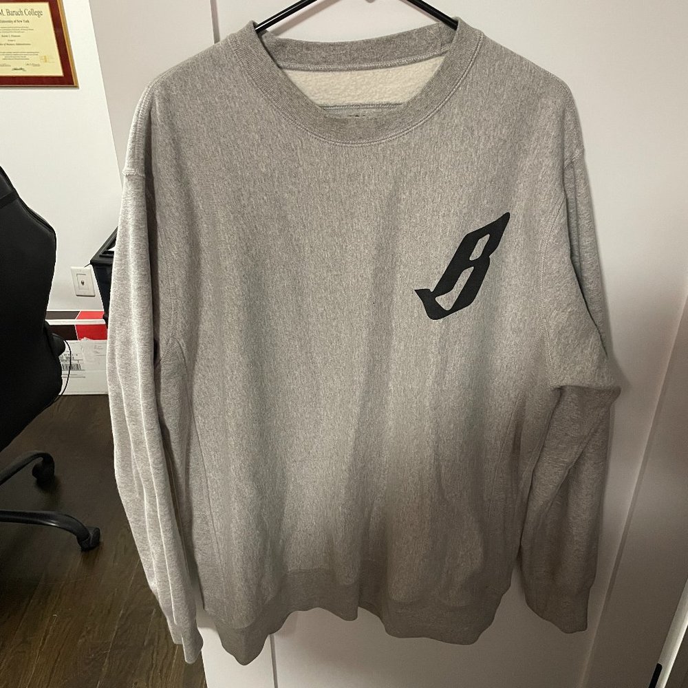 Billionaire Boys Club Grey Crewneck Sweatshirt sz XXL
